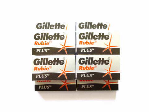 50 Gillette Rubie Plus double edge razor blades