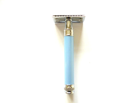 Edwin Jagger DE Safety razor DELBE extra long blue handle