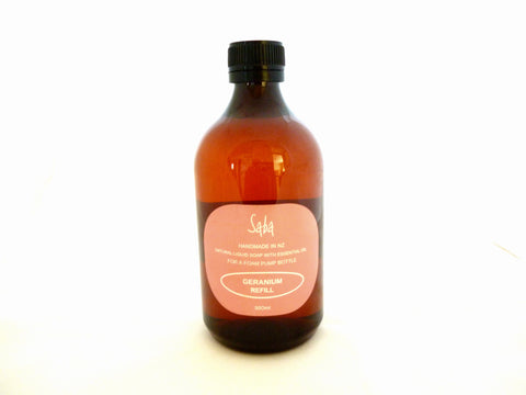 Geranium Liquid soap refill bottle 500ml