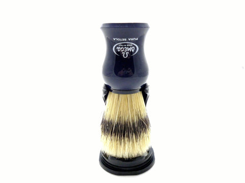Omega 100% Pure Boar Bristle Shaving Brush With Stand