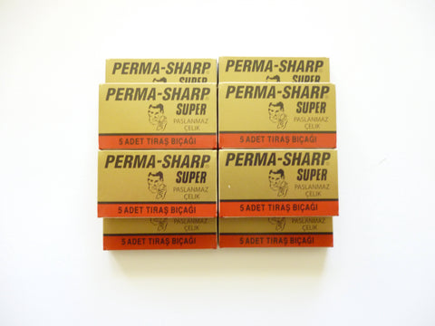 50 Perma-Sharp double edge razor blades