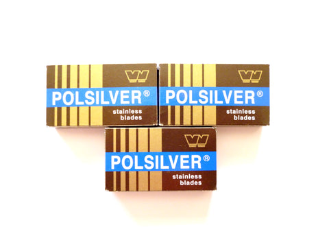 30 Polsiver stainless double edge razor blades
